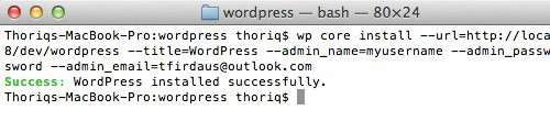 Встановлюємо WordPress за допомогою командного рядка